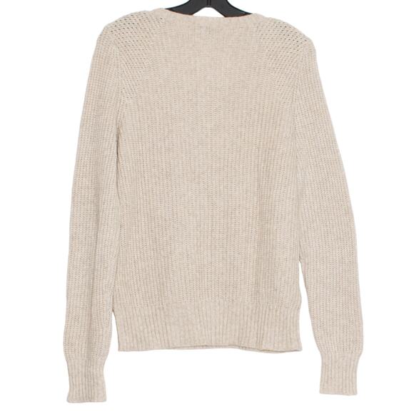 Tommy Bahama Sweater Boho Cottage Minimalist Embellished Floral Wool Blend Small - Picture 2 of 6